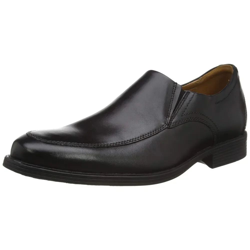 Clarks Whiddon Step Loafers Men's Shoes Black Leather US 9.5 M